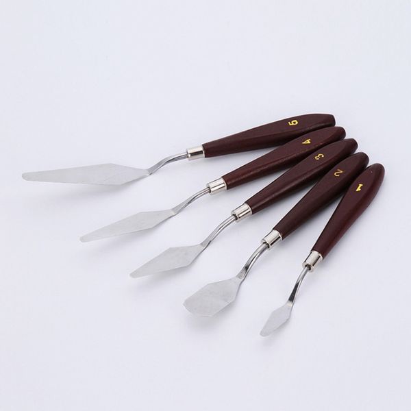 5pcs painting mixed palette knife stainless steel scraper spatula drawing art supplies for artist oil canvas paint color mixing
5pcs painting mixed palette knife stainless steel scraper spatula drawing art supplies for artist oil canvas paint color mixing