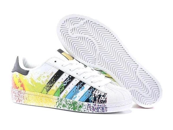 2018 superstar original white hologram iridescent junior gold superstars originals super star women men casual shoes 36-44, White;red
2018 superstar original white hologram iridescent junior gold superstars originals super star women men casual shoes 36-44, White;red