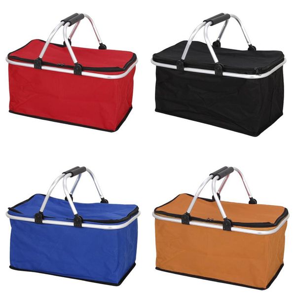 folding picnic basket shopping basket travel portable oxford 15kg cloth environmental home, shopping, travel, picnic