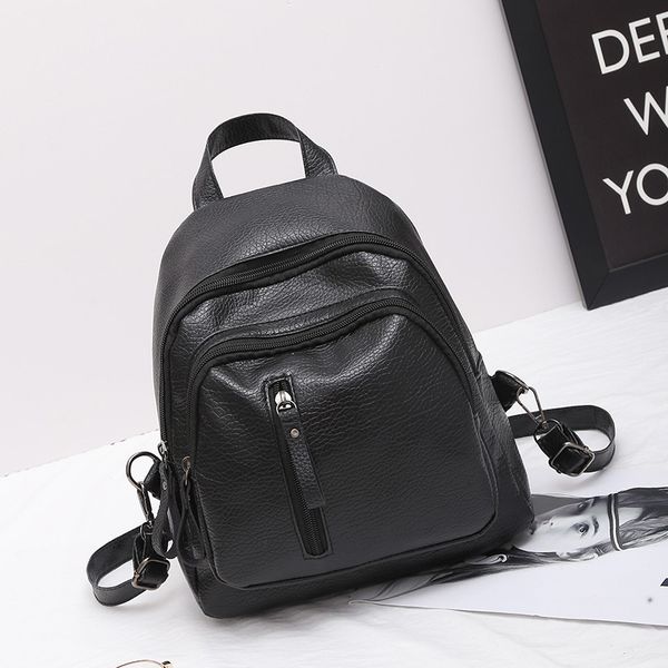 solid color student backpack heat cling black pu leisure travelling bag multi-purpose design women backpack shoulder bag
solid color student backpack heat cling black pu leisure travelling bag multi-purpose design women backpack shoulder bag