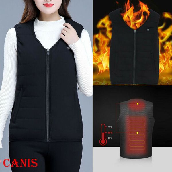 2020 men women outdoor usb heating vest jacket winter warm thermal flexible electric warm clothing waistcoat outwear, Black;white
2020 men women outdoor usb heating vest jacket winter warm thermal flexible electric warm clothing waistcoat outwear, Black;white