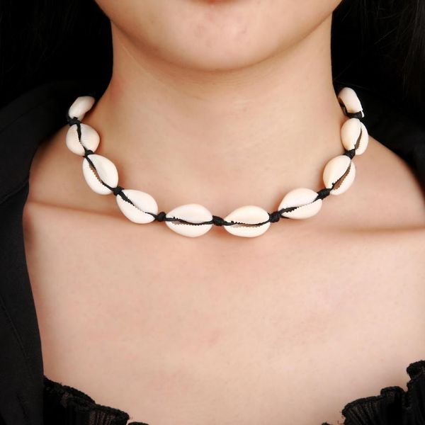 sea shell necklace for women bohemian necklace jewelry ocean cowrie shell choker handmade jewelry ladies party, Golden;silver
sea shell necklace for women bohemian necklace jewelry ocean cowrie shell choker handmade jewelry ladies party, Golden;silver
