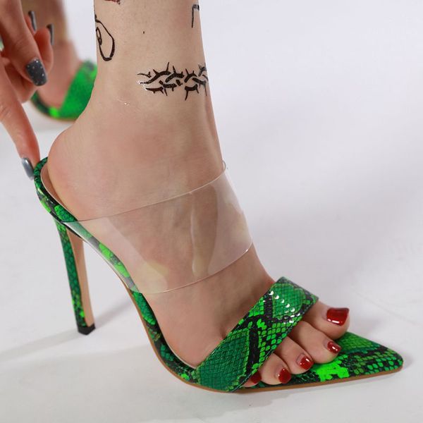 sandals 2021 fashion pointed women pvc thin heel summer transparent party green snake printed size 35-40, Black
sandals 2021 fashion pointed women pvc thin heel summer transparent party green snake printed size 35-40, Black