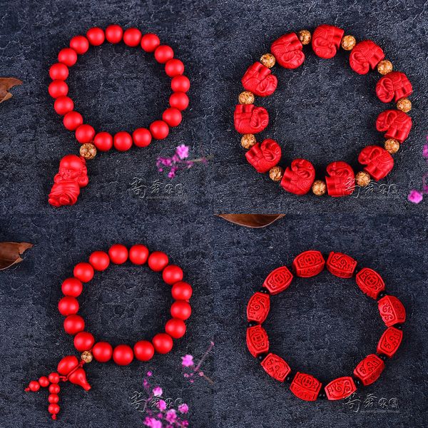 cinnabar bracelet single circle woman fund red cinnabar ball beads hand string barrel beading product bracelet evil eye bracelet, Black
cinnabar bracelet single circle woman fund red cinnabar ball beads hand string barrel beading product bracelet evil eye bracelet, Black