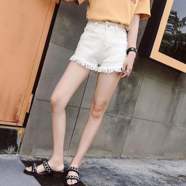 shorts women's summer 2020 spring and autumn korean-style loose-fit student chic with holes fur trim wide-leg slimming high-wais, Blue
shorts women's summer 2020 spring and autumn korean-style loose-fit student chic with holes fur trim wide-leg slimming high-wais, Blue