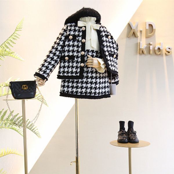 new autumn and winter 3-7 year old girl baby fashion small fragrance style delicate hemming design plaid jacket dress suit y200325, White
new autumn and winter 3-7 year old girl baby fashion small fragrance style delicate hemming design plaid jacket dress suit y200325, White