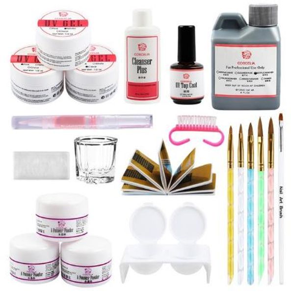 uv gel acrylic powder sets 120ml brushes nail art tips base kit form coat kit for manicure tools s
uv gel acrylic powder sets 120ml brushes nail art tips base kit form coat kit for manicure tools s