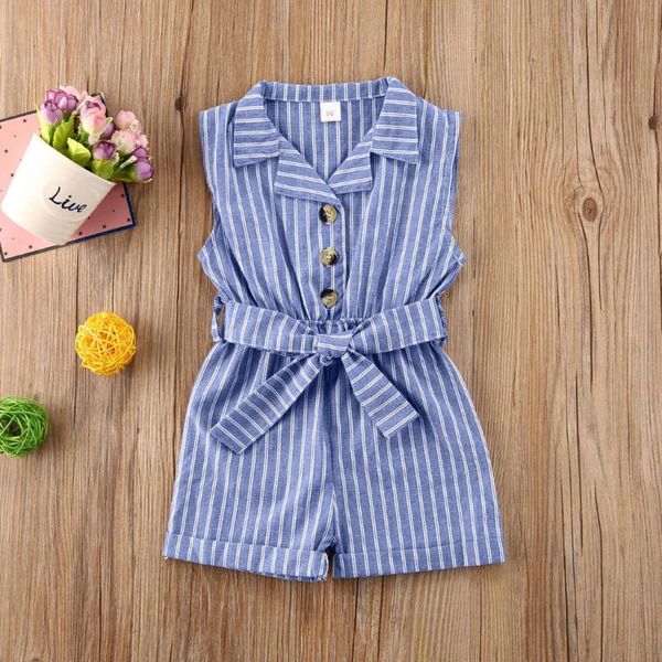 new born baby clothes summer kids baby girls rompers overalls striped playsuit sleeveless outfits button belt romper, Blue
new born baby clothes summer kids baby girls rompers overalls striped playsuit sleeveless outfits button belt romper, Blue