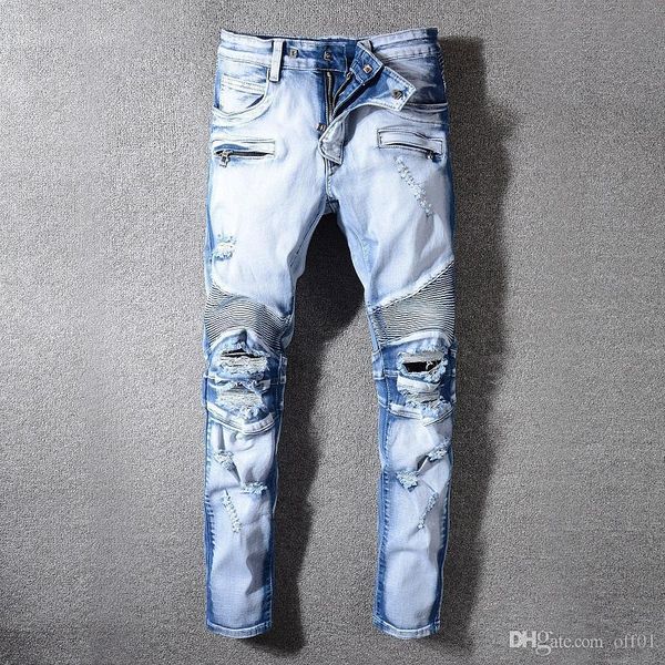 2020ss new fashion casual brand men's design casual blue slim fold design jeans man's moto hole jeans pants trousers 29-42
2020ss new fashion casual brand men's design casual blue slim fold design jeans man's moto hole jeans pants trousers 29-42