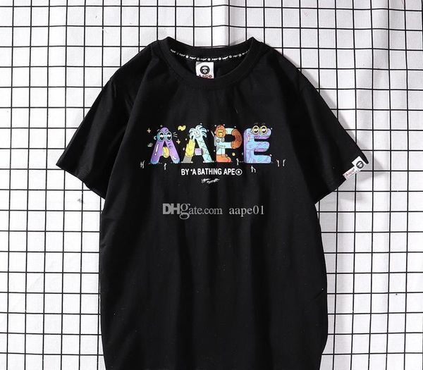 19ss aape футболка простой мультфильм письмо печати с коротким рукавом мужчины женщины хлопок короткие рукава футболки мужские дизайнерские, White;black
19ss aape футболка простой мультфильм письмо печати с коротким рукавом мужчины женщины хлопок короткие рукава футболки мужские дизайнерские, White;black