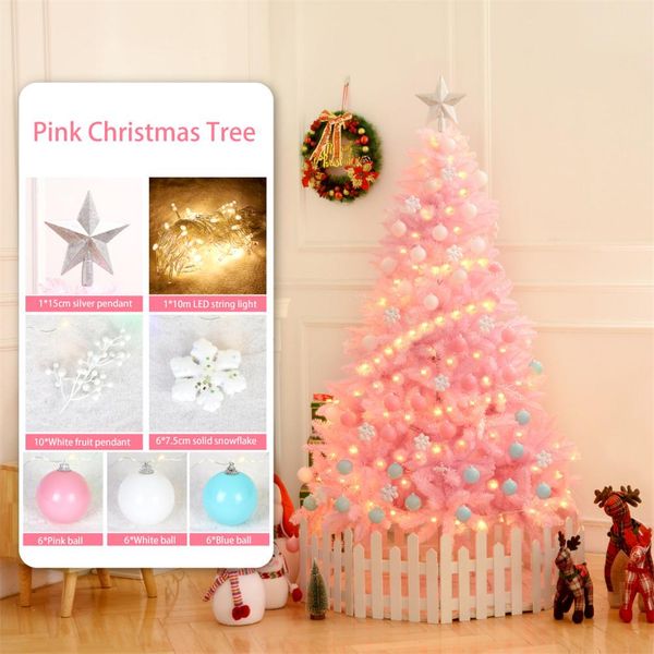 120cm pink christmas tree for family christmas decoration holiday party decoration 8 piece set to send string ball
120cm pink christmas tree for family christmas decoration holiday party decoration 8 piece set to send string ball