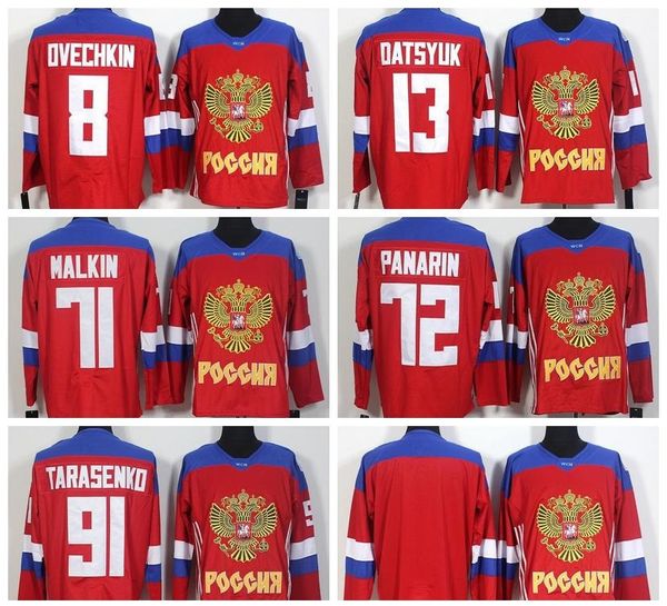 2016 world cup russia hockey jerseys red color 8 alex ovechkin 13 pavel datsyuk 71 evgeni malkin 72 artemi panarin 91 vladimir tarasenko, Black;red
2016 world cup russia hockey jerseys red color 8 alex ovechkin 13 pavel datsyuk 71 evgeni malkin 72 artemi panarin 91 vladimir tarasenko, Black;red