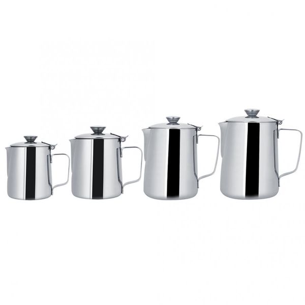frothing pitcher stainless steel stainless steel milk frothing pitcher coffee cup with cover for latte art mug
frothing pitcher stainless steel stainless steel milk frothing pitcher coffee cup with cover for latte art mug