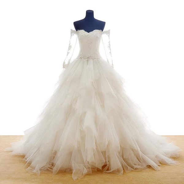 exquisite off shoulder a-line affordable wedding dresses with sleeves lace appliques pearls crystals ruffles skirt modest wedding dresses, White
exquisite off shoulder a-line affordable wedding dresses with sleeves lace appliques pearls crystals ruffles skirt modest wedding dresses, White