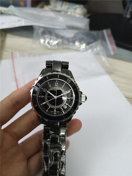ceramic watch for women fashion quartz watches black ceramic wristwatches 06, Slivery;brown
ceramic watch for women fashion quartz watches black ceramic wristwatches 06, Slivery;brown