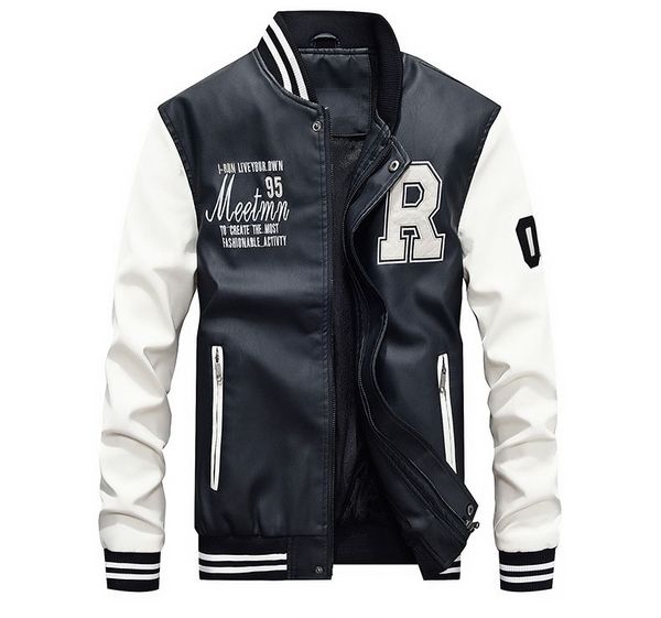 winter jacket men's leather baseball uniform pu casual jacket designer men jacket new fashion men's outerwear, Black
winter jacket men's leather baseball uniform pu casual jacket designer men jacket new fashion men's outerwear, Black