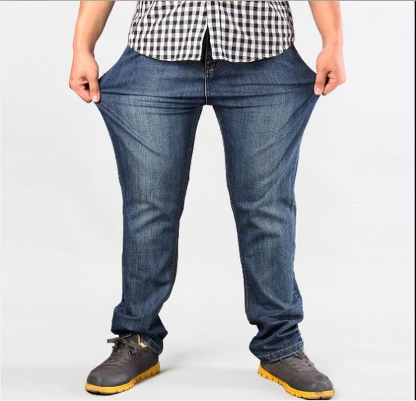 men plus size pants jeans strech comfortable 38 40 42 44 46 48 50 52 mens high stretch large trouser loose jeans for men, Blue
men plus size pants jeans strech comfortable 38 40 42 44 46 48 50 52 mens high stretch large trouser loose jeans for men, Blue