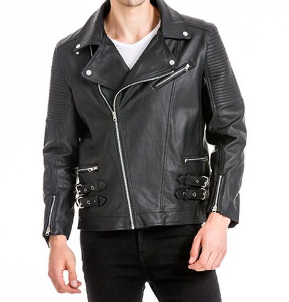 s-3xl 2019 spring men's new fashion jacke personalized locomotive slim collar short pu leather, Black
s-3xl 2019 spring men's new fashion jacke personalized locomotive slim collar short pu leather, Black