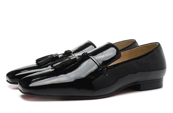 mens casual shoes square toe spikes red bottom tassel loafers designer leopard real horsehair business wedding dress shoes men oxfords 38-47, Black
mens casual shoes square toe spikes red bottom tassel loafers designer leopard real horsehair business wedding dress shoes men oxfords 38-47, Black