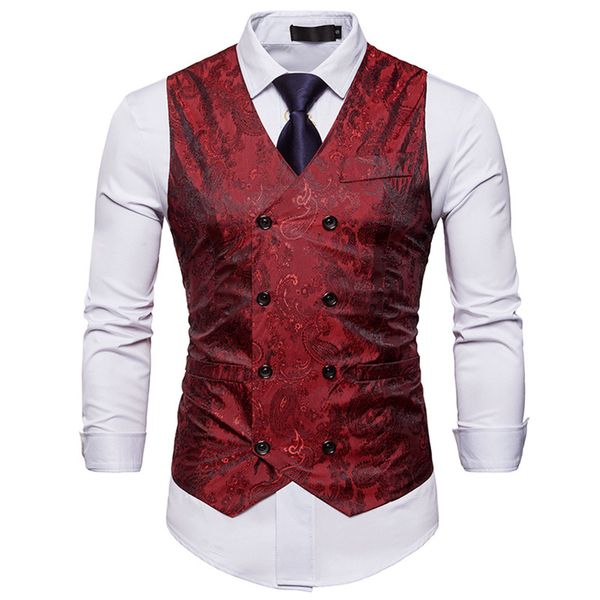 xiu luo 2019 new formal blazer vests england style embroidery double breasted v-neck vest solid color male vests eu size s-xxl, Black;white
xiu luo 2019 new formal blazer vests england style embroidery double breasted v-neck vest solid color male vests eu size s-xxl, Black;white