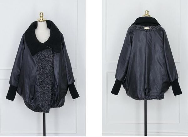 2019 plus size bat sleeved woolen coat scarf collar jackets women winter fashion outerwear thicker loose coat zipper casual, Black;white
2019 plus size bat sleeved woolen coat scarf collar jackets women winter fashion outerwear thicker loose coat zipper casual, Black;white