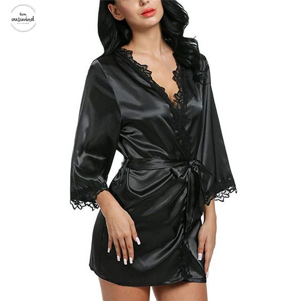 summer women casual loose solid silk satin long sleeve v-neck robes wedding bridesmaid bride regular gown size, Black;gray
summer women casual loose solid silk satin long sleeve v-neck robes wedding bridesmaid bride regular gown size, Black;gray