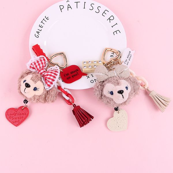 Â japanese duffy shelliemay keychains cartoon cute sherry car key chain girl bag pendant keyring gifts student lovers gift, Silver
 japanese duffy shelliemay keychains cartoon cute sherry car key chain girl bag pendant keyring gifts student lovers gift, Silver