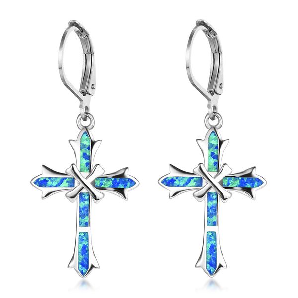 luckyshine 6 pair woman delicate earring s925 silver blue white opal crosses dangle earring for holiday party
luckyshine 6 pair woman delicate earring s925 silver blue white opal crosses dangle earring for holiday party