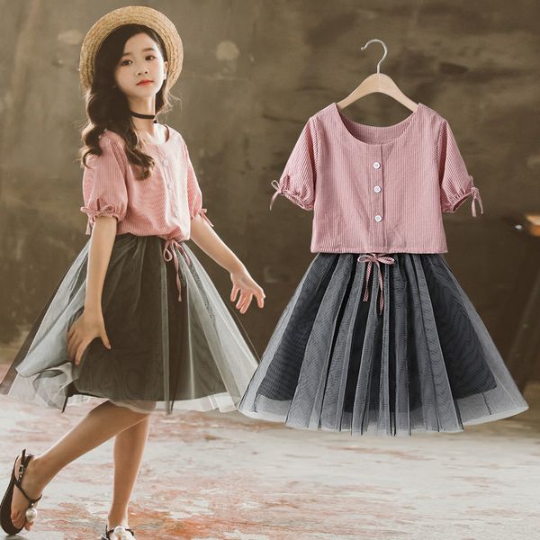 girls clothing sets kids summer fashion t-shirt + suspender dress two piece set children suit teenager girls outfits 10 12 years t200707, White
girls clothing sets kids summer fashion t-shirt + suspender dress two piece set children suit teenager girls outfits 10 12 years t200707, White
