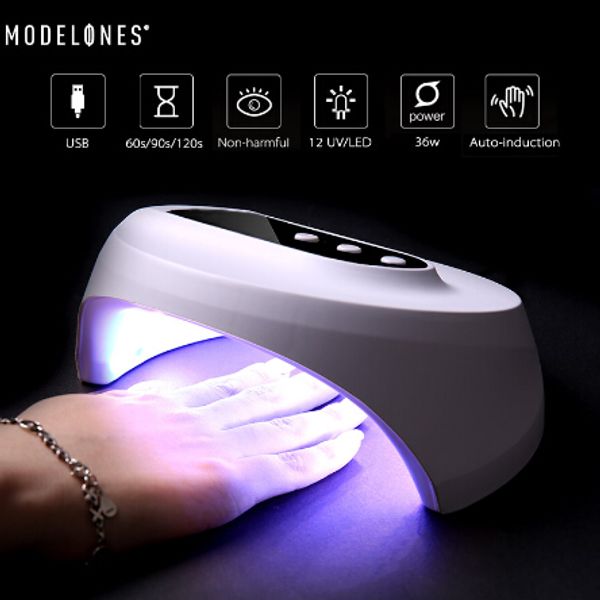 36w smart sensor uv nail lamp nail dryer machine for gel 12leds usb cable nail dryer fast dryer led lamp tools 
36w smart sensor uv nail lamp nail dryer machine for gel 12leds usb cable nail dryer fast dryer led lamp tools