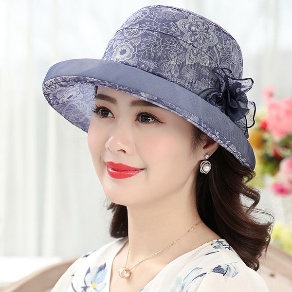 female summer sun foldable thin sunscreen sunscreen sun hat middle-aged and elderly moms' silk hat, Blue;gray
female summer sun foldable thin sunscreen sunscreen sun hat middle-aged and elderly moms' silk hat, Blue;gray