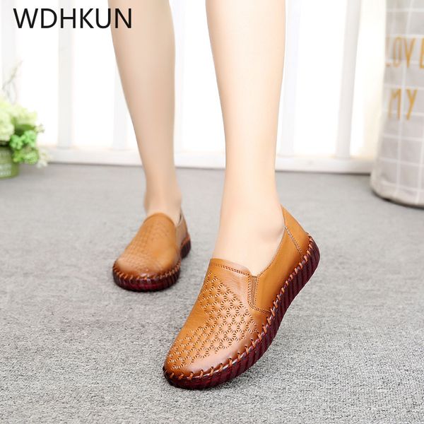 wdhkun summer hollow out handmade shoes woman genuine leather soft bottom comfortable breathable flat casual leather shoes flat, Black
wdhkun summer hollow out handmade shoes woman genuine leather soft bottom comfortable breathable flat casual leather shoes flat, Black