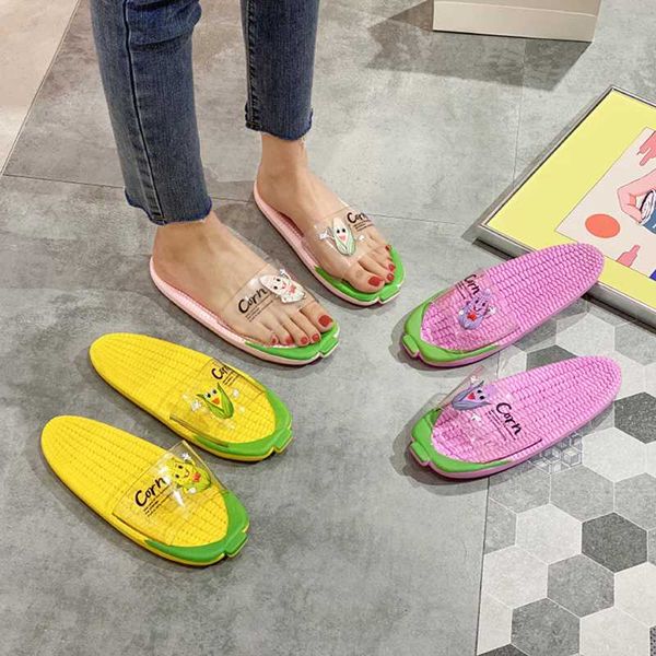 home sandals and slippers female summer cute corn student dormitory home bath soft bottom flatbed transparent beach slippers, Black
home sandals and slippers female summer cute corn student dormitory home bath soft bottom flatbed transparent beach slippers, Black