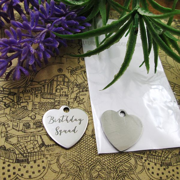 40pcs--"birthday squad"stainless steel charms more style for choosing diy charms pendants for necklace, Bronze;silver
40pcs--"birthday squad"stainless steel charms more style for choosing diy charms pendants for necklace, Bronze;silver