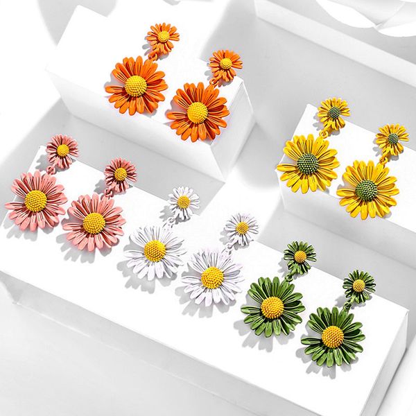 fashion accessories elegant daisy flower stud earrings for women gift summer style earrings, Golden;silver
fashion accessories elegant daisy flower stud earrings for women gift summer style earrings, Golden;silver