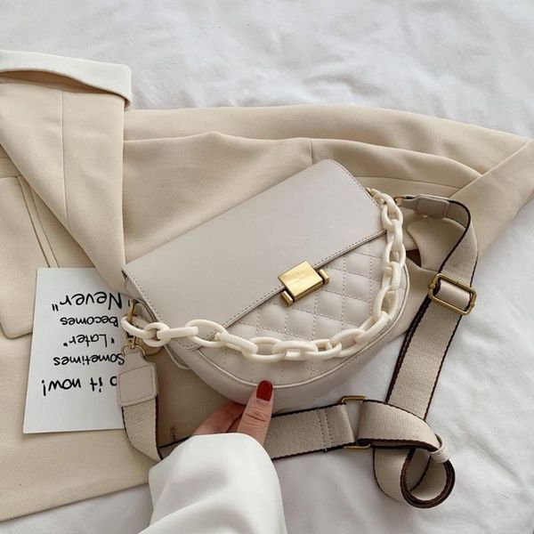 new summer chain strap female shoulder handbags small pu leather crossbody bags for women solid color ladies' travel saddle bags
new summer chain strap female shoulder handbags small pu leather crossbody bags for women solid color ladies' travel saddle bags