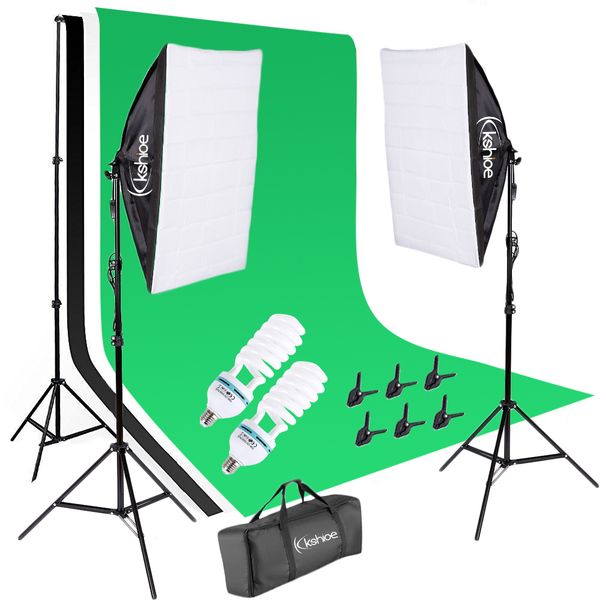 2m 3m background upport y tem and 140w 5500k oftbox continuou lighting kit for photo tudio product portrait and video hoot photography 
2m 3m background upport y tem and 140w 5500k oftbox continuou lighting kit for photo tudio product portrait and video hoot photography