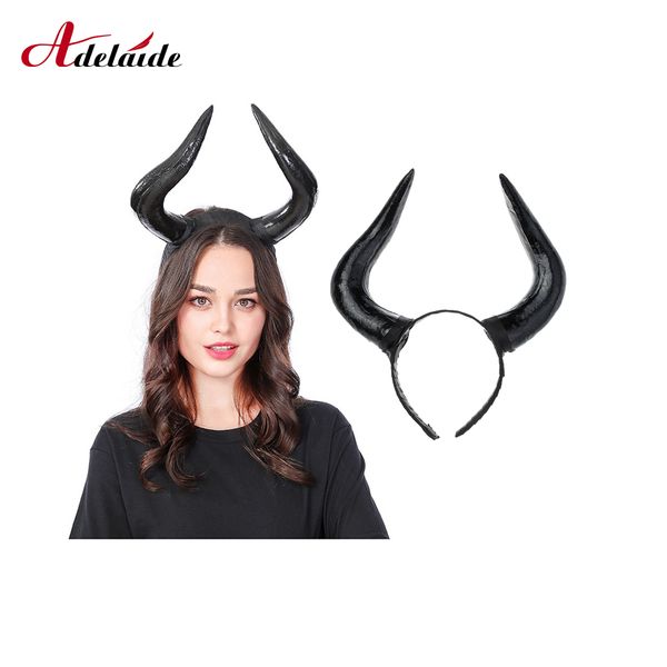 simulation black ox horn headband devil horns cosplay ox horn style hair hoop for halloween party hair band accessories
simulation black ox horn headband devil horns cosplay ox horn style hair hoop for halloween party hair band accessories