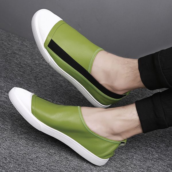 new casual men's shoes leather a pedal loafers korean fashion shoes men's lucky, Black
new casual men's shoes leather a pedal loafers korean fashion shoes men's lucky, Black
