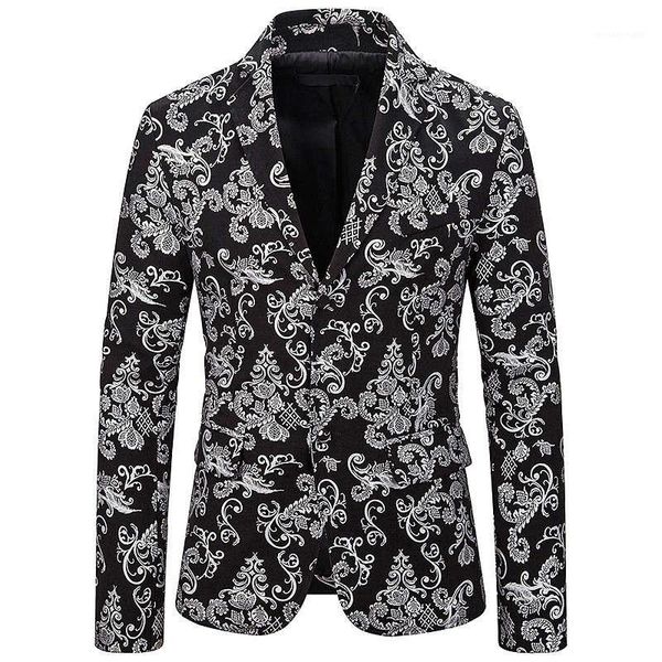 mens gilding printed blazers fashion slim stage coat male designer lapel neck suits luxury, White;black
mens gilding printed blazers fashion slim stage coat male designer lapel neck suits luxury, White;black