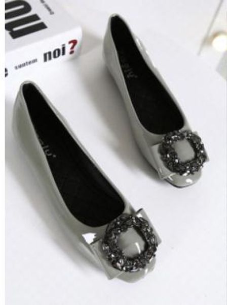 2019 women's shoes in spring and autumn with new style flat bottom square head water drill #73, Black
2019 women's shoes in spring and autumn with new style flat bottom square head water drill #73, Black