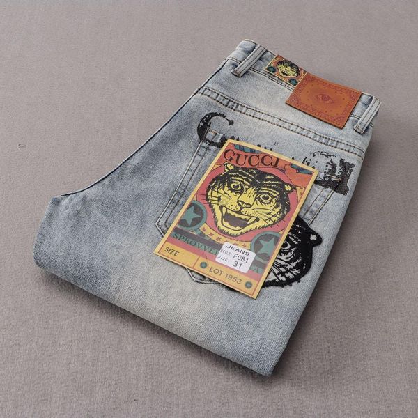 new style luxury spring and summer fashion men's jeans stretch fabric slim high-grade recycled water simple generous casual style size, Blue
new style luxury spring and summer fashion men's jeans stretch fabric slim high-grade recycled water simple generous casual style size, Blue