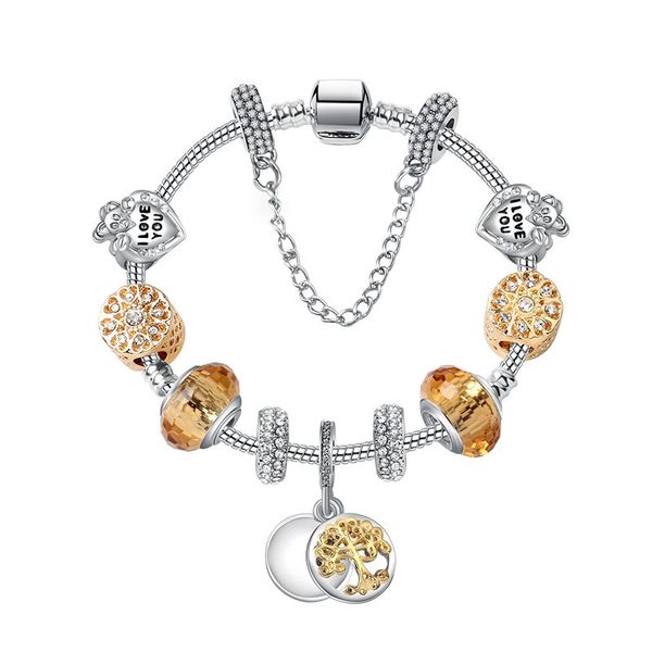 gold charm beads bracelet 925 silver heart crystal bracelets strands tree life pendant beaded bangle women girls fashion trendy gift jewelry, Golden;silver
gold charm beads bracelet 925 silver heart crystal bracelets strands tree life pendant beaded bangle women girls fashion trendy gift jewelry, Golden;silver