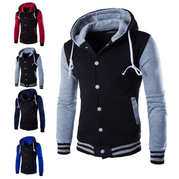 casual мужчины цвет блок тонкой кнопка разминки baseball jacket с капюшоном пальто и пиджаки мужской зимней картин пэчворка толстовки, Black;brown
casual мужчины цвет блок тонкой кнопка разминки baseball jacket с капюшоном пальто и пиджаки мужской зимней картин пэчворка толстовки, Black;brown