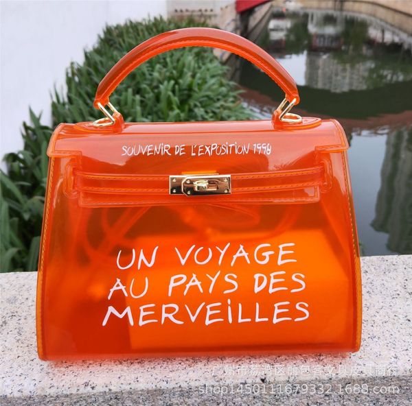Size 26x20x12cm Transparent PVC Crossbody Bags for Women 2019 Candy Color Beach Jelly Bag Women Handbag Ladies Hand Shoulder bag
Size 26x20x12cm Transparent PVC Crossbody Bags for Women 2019 Candy Color Beach Jelly Bag Women Handbag Ladies Hand Shoulder bag