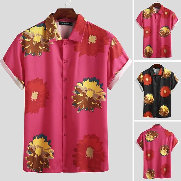 incerun summer hawaiian shirts men short sleeve turn down collar shirt vintage flower printed floral blouse loose chic 3xl, White;black
incerun summer hawaiian shirts men short sleeve turn down collar shirt vintage flower printed floral blouse loose chic 3xl, White;black