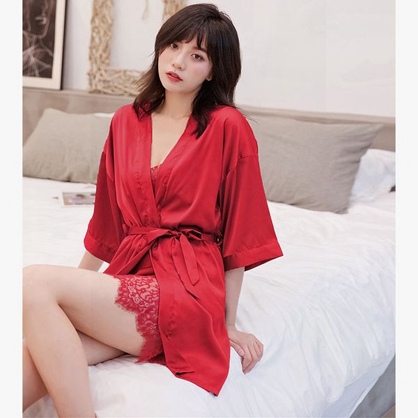 bath night robe long silk dress wedding satin bridesmaid robes women ladies long gowns black bathrobe batas de dormir mujer, Black;red
bath night robe long silk dress wedding satin bridesmaid robes women ladies long gowns black bathrobe batas de dormir mujer, Black;red
