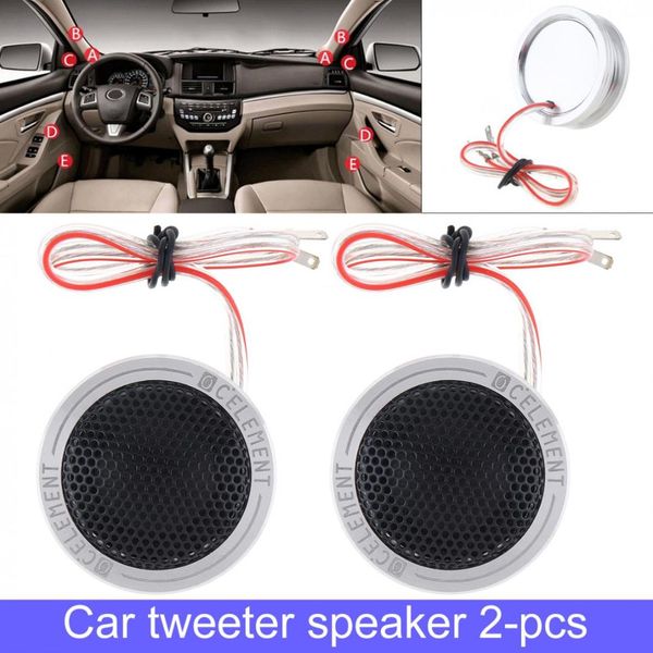 2pcs 150w durable aluminium shell silk stretch film high efficiency mini dome car tweeter speakers for car audio system
2pcs 150w durable aluminium shell silk stretch film high efficiency mini dome car tweeter speakers for car audio system