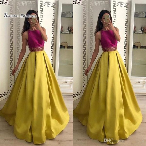 2020 colorful beaded floor length sleeveless plus size yellow formal evening party wear a line prom dress robes de soiree, Black;red
2020 colorful beaded floor length sleeveless plus size yellow formal evening party wear a line prom dress robes de soiree, Black;red