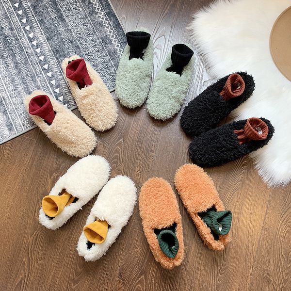 women fur shoes slip on female winter loafers solid color woman loafers comfortable warm floor flat shoes ins girls furry, Black
women fur shoes slip on female winter loafers solid color woman loafers comfortable warm floor flat shoes ins girls furry, Black